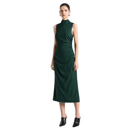 Cue Stretch Viscose Tie Neck Dress